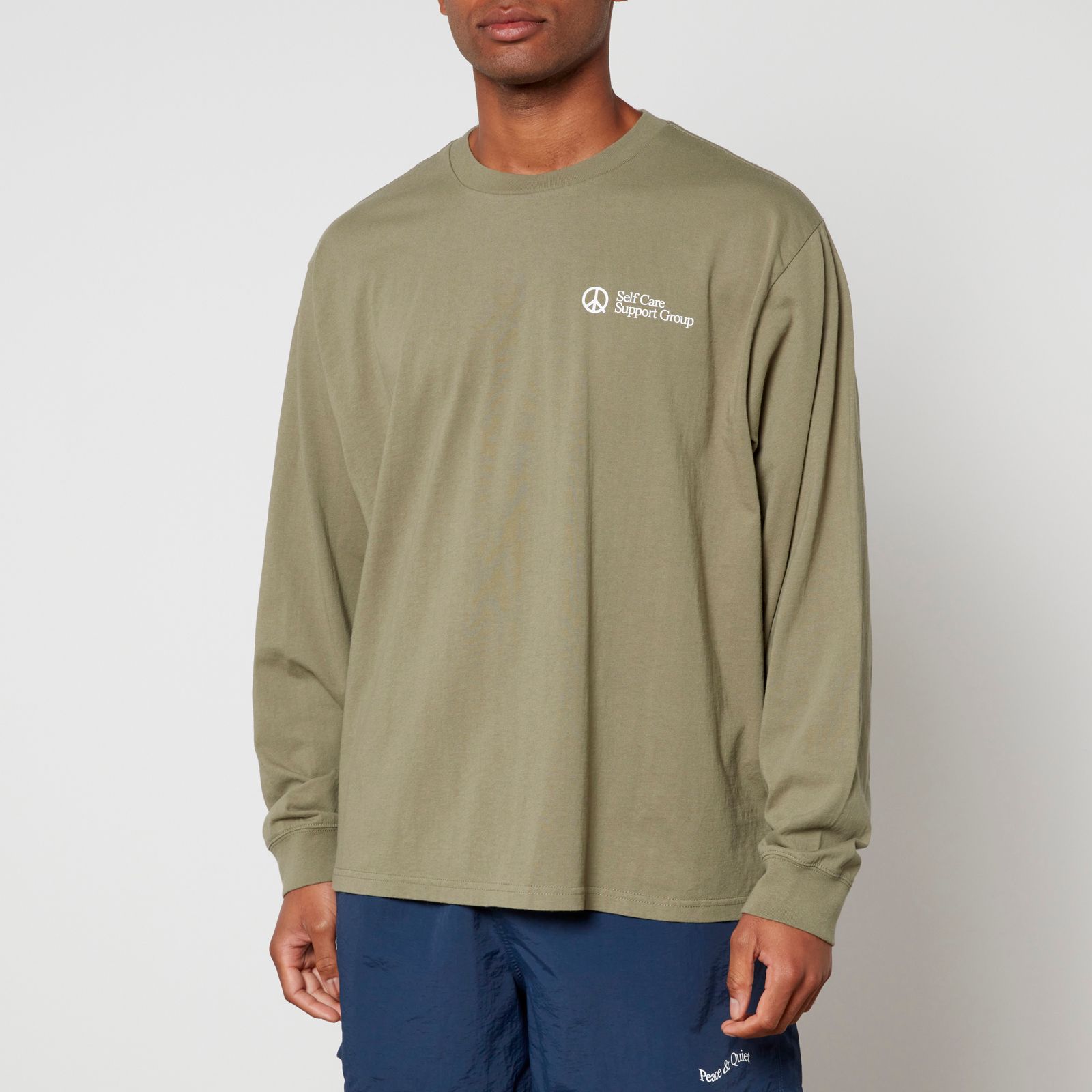 오브 탑 Museum of Peace and Quiet Support Group Cotton-Jersey Top 14867301