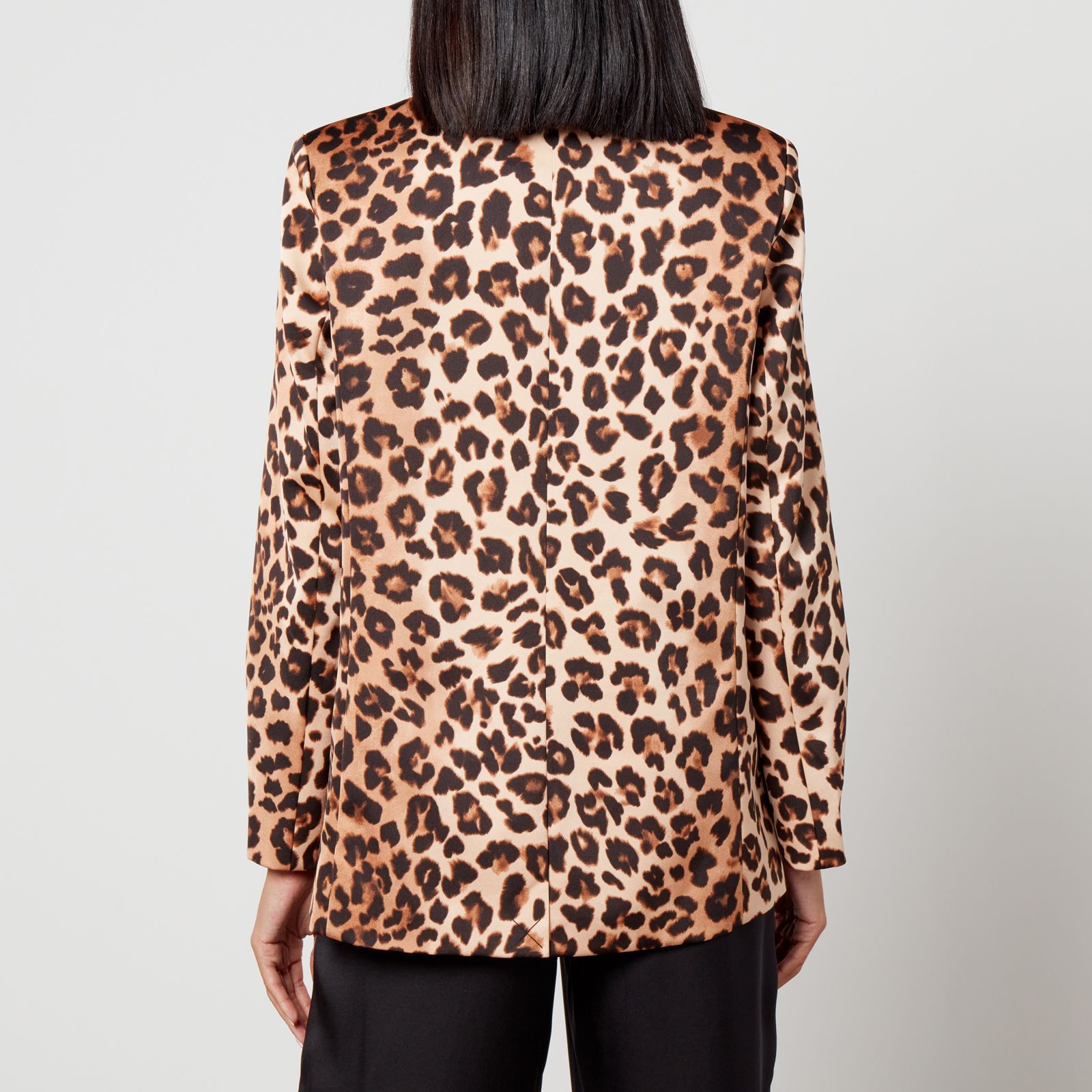 레오파드 프린트 새틴 블레이저 Cras Samycras Leopard-Print Satin Blazer 14539200