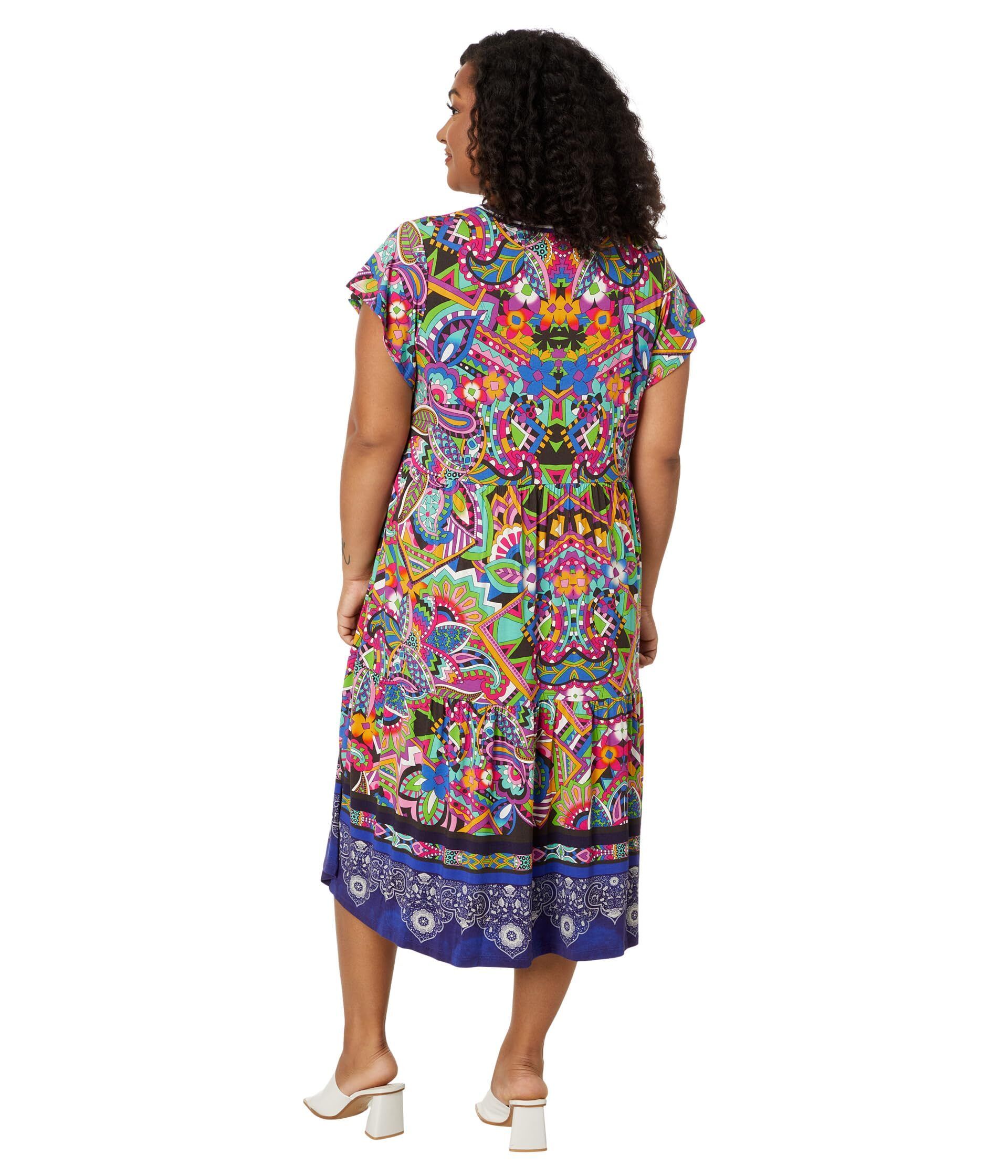 더 The Janie Favorite Tiered Tea Length Dress-Demarne 9963207 767