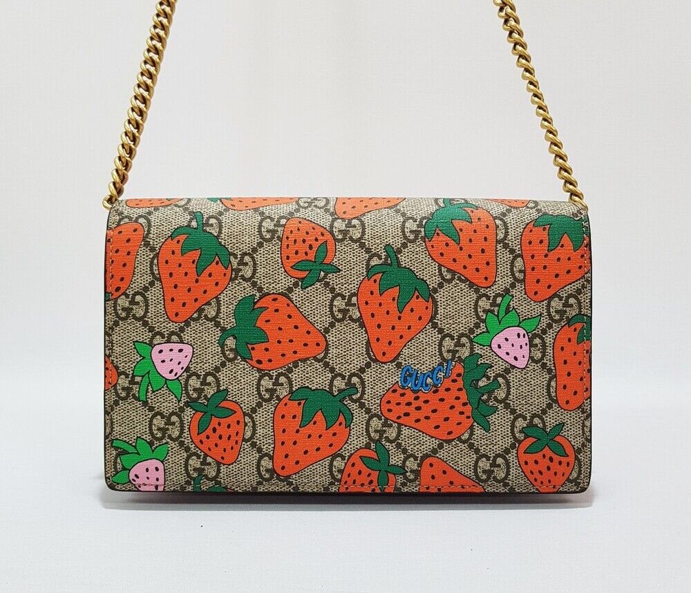 Gucci New 626363 GG Supreme Canvas Squared Trunk Crossbody