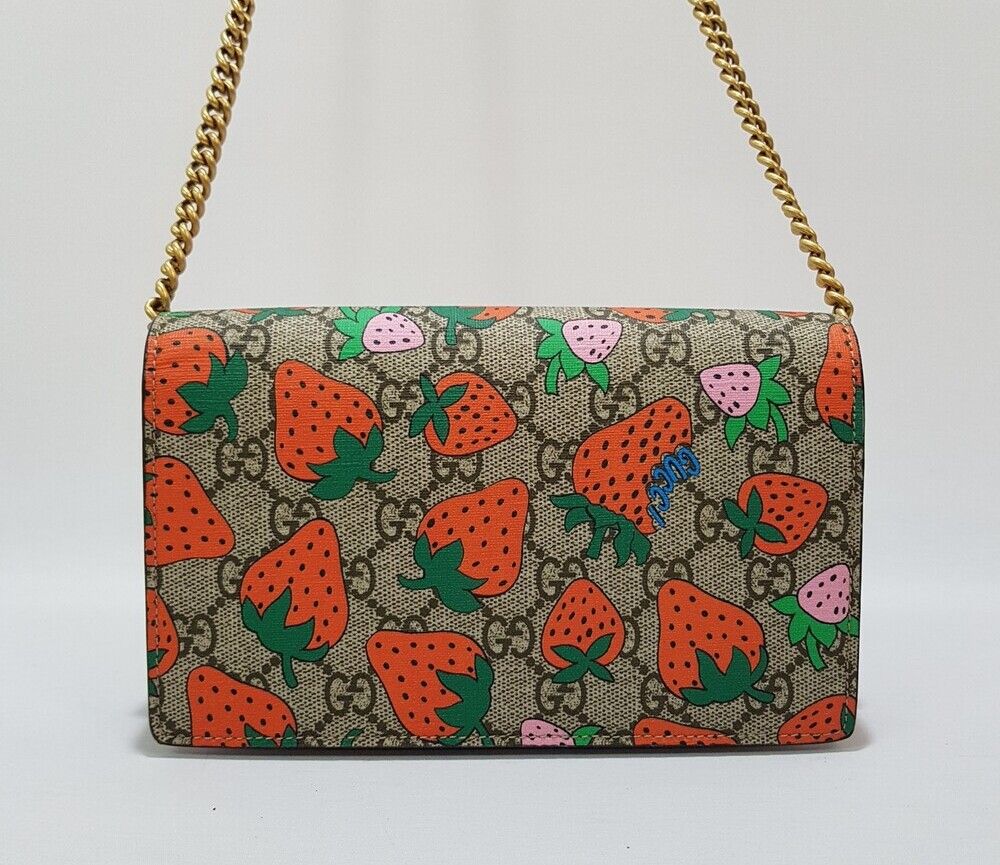 Gucci Tasty Strawberry Crossbody Bag 573848 77098227 | eBay