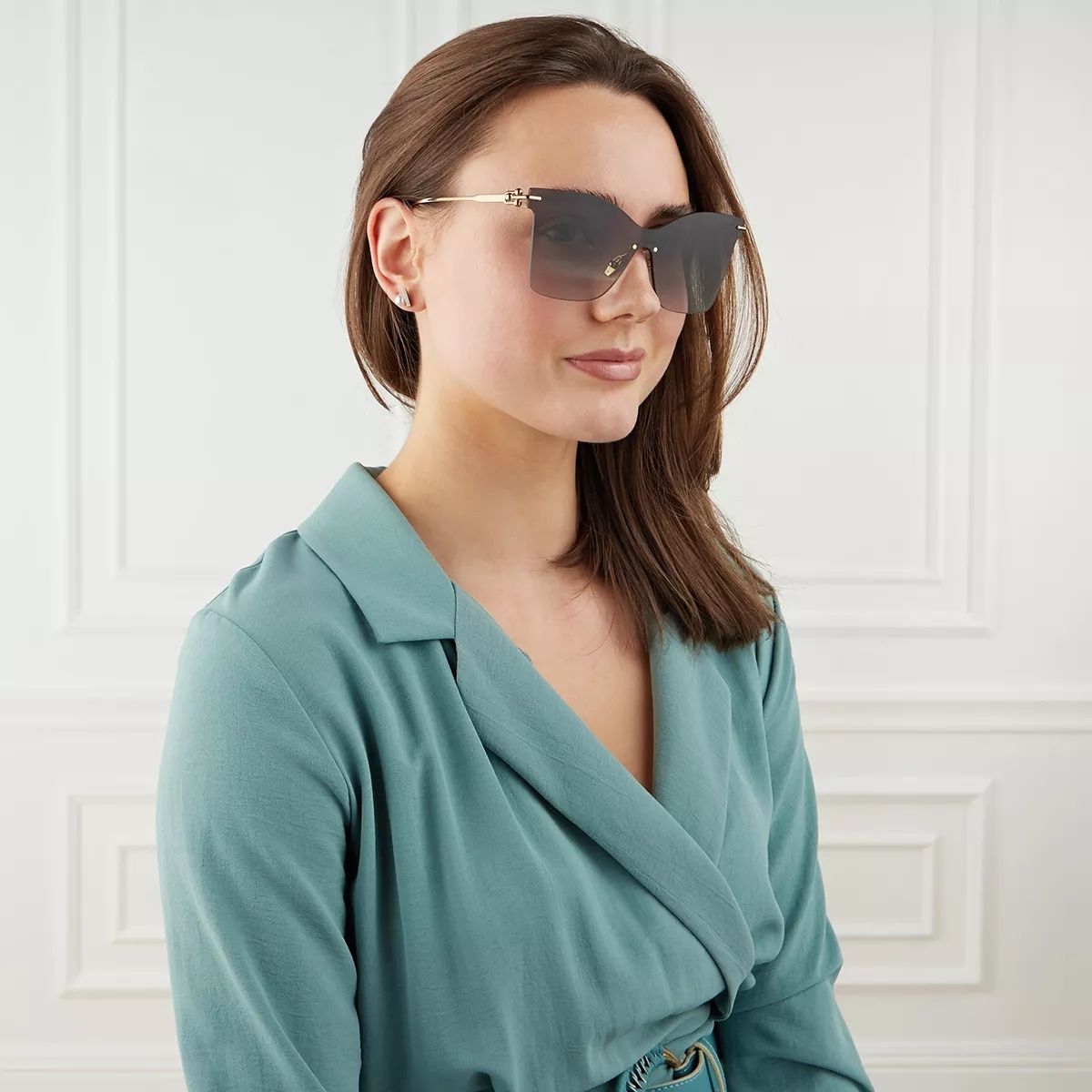 티파니 골드 플레이트 Tiffany & Co. 0TF3103K 43 62113C Gold Plated                        Sonnenbrille A0317959