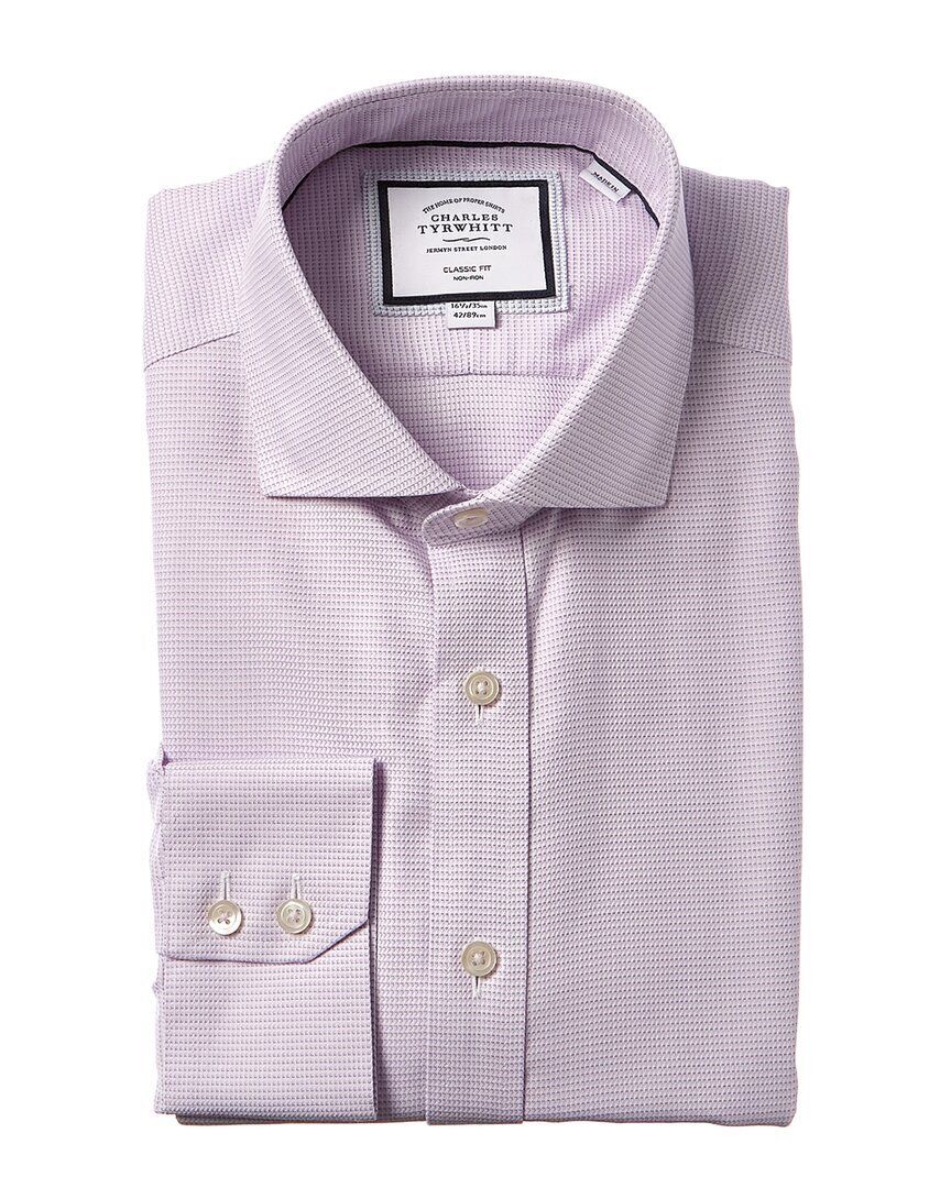 클래식 핏 Charles Tyrwhitt Non-Iron Cambridge Weave Cutaway Classic Fit 1212972614