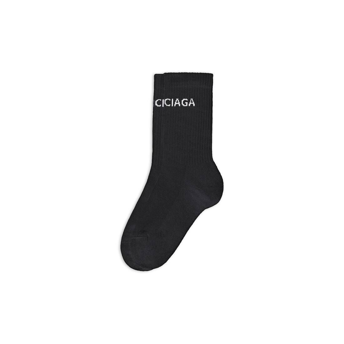 남성 발렌시아가 삭스 블랙 Men's Balenciaga Socks in Black 530580472B41077