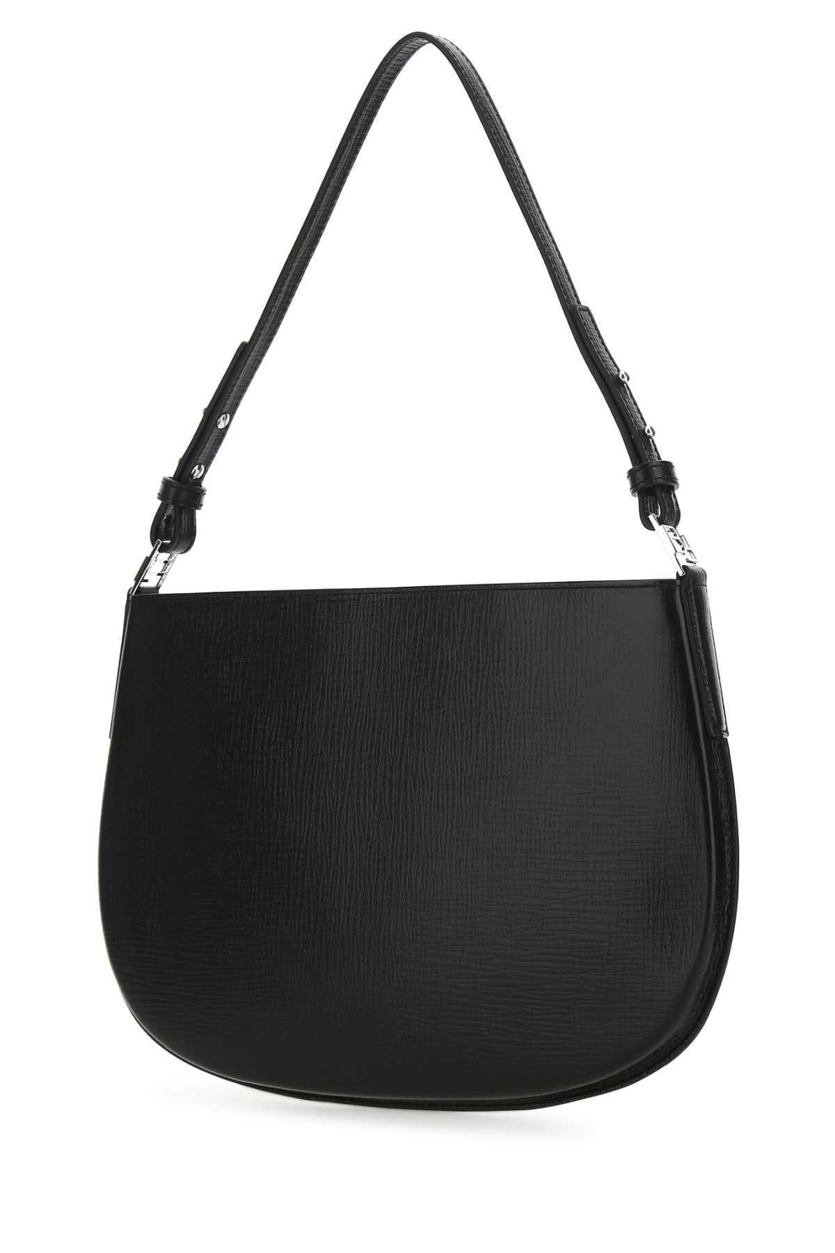 바이파 BF 로고 버클 레더 숄더백 22CRISSSBLELAR BLACK Black