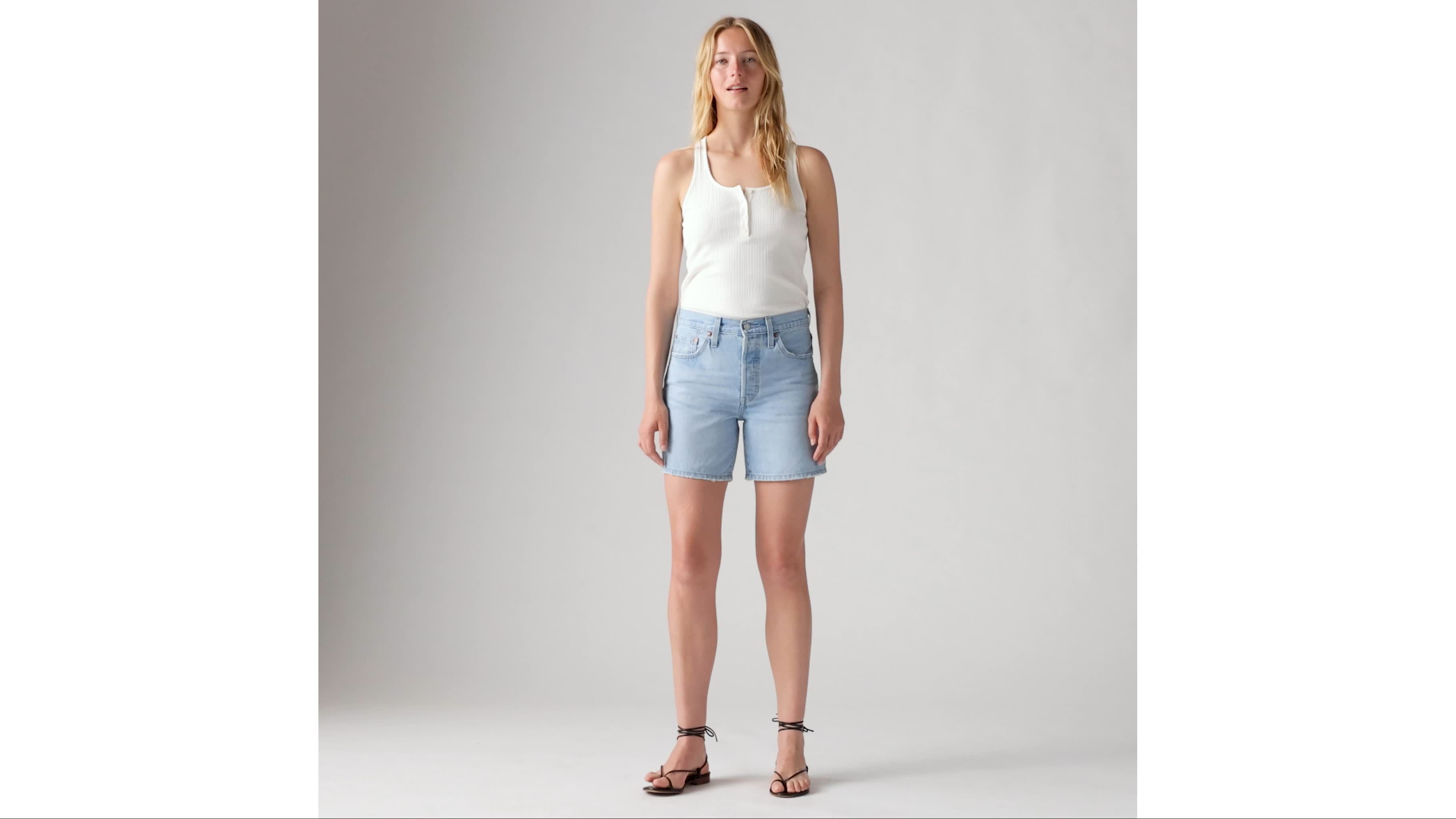 미드 여성 바지 501® Mid Thigh Women's Shorts 858330051