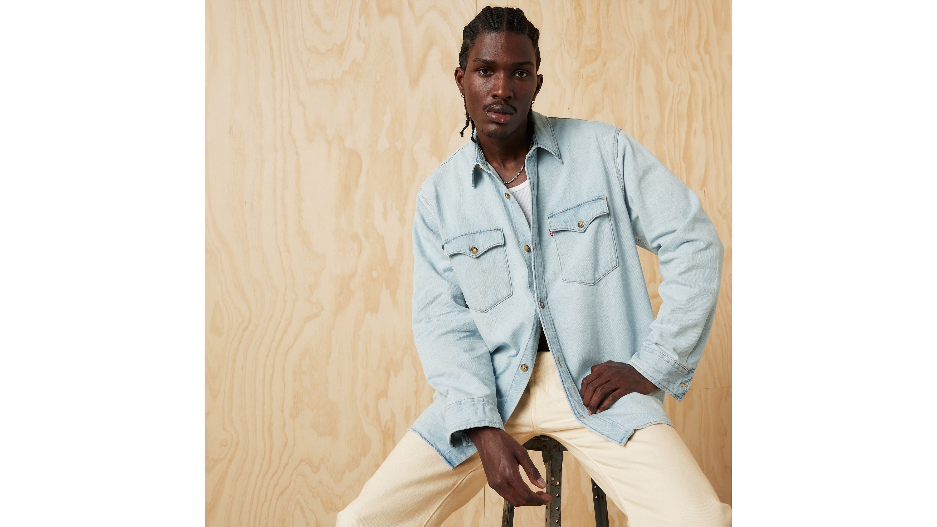릴렉스 핏 웨스턴 셔츠 Relaxed Fit Western Shirt A19190015