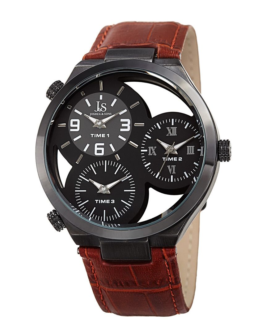 Joshua Sons Joshua Sons Men s Leather Watch 6010394176