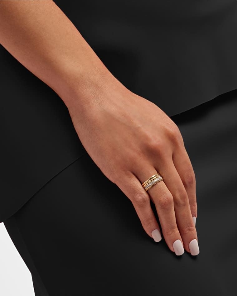 18k 골드 다이아몬드 반지 Quatre Radiant 18K Gold Band Diamond Ring prod273590099YELLOW GOLD