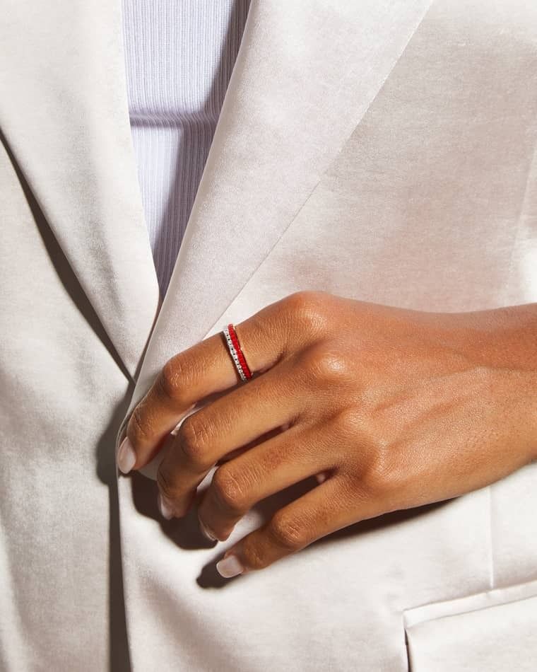 18k 핑크 화이트 골드 레드 에디션  다이아몬드 반지 Quatre 18K Pink & White Gold Red Edition Diamond Ring prod270145002GOLD