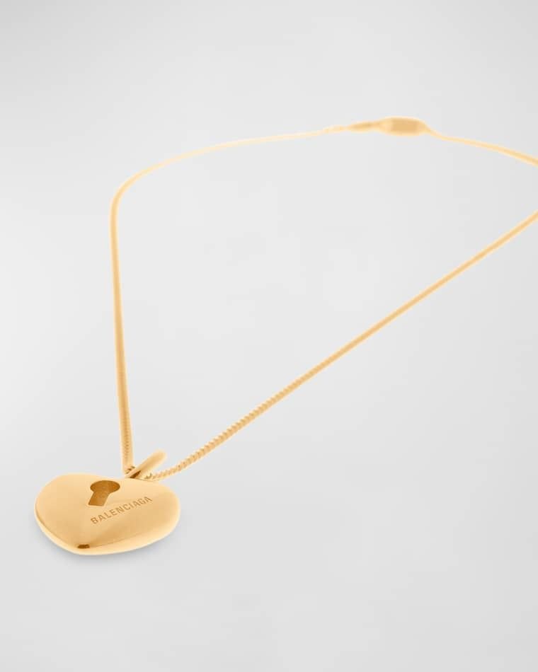 Balenciaga heart locket necklace hotsell
