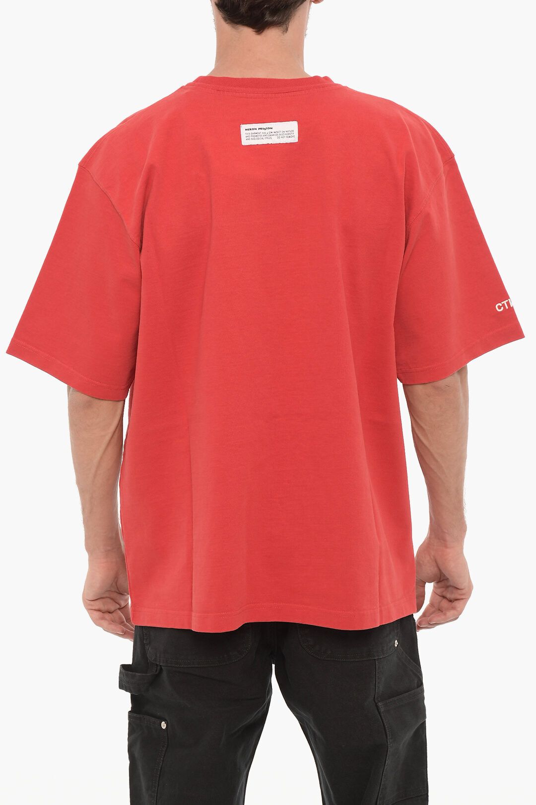 프린팅 코튼 크루넥 티셔츠 Printed Cotton Crew-Neck T-shirt 597640