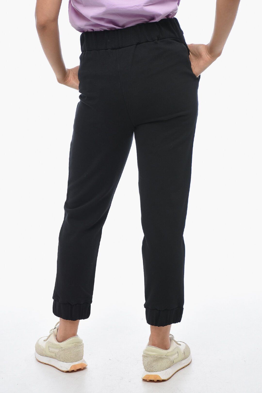 브러쉬드 코튼 스웨트팬츠 디테일 Brushed Cotton Sweatpants with Rhinestoned Detail 591562