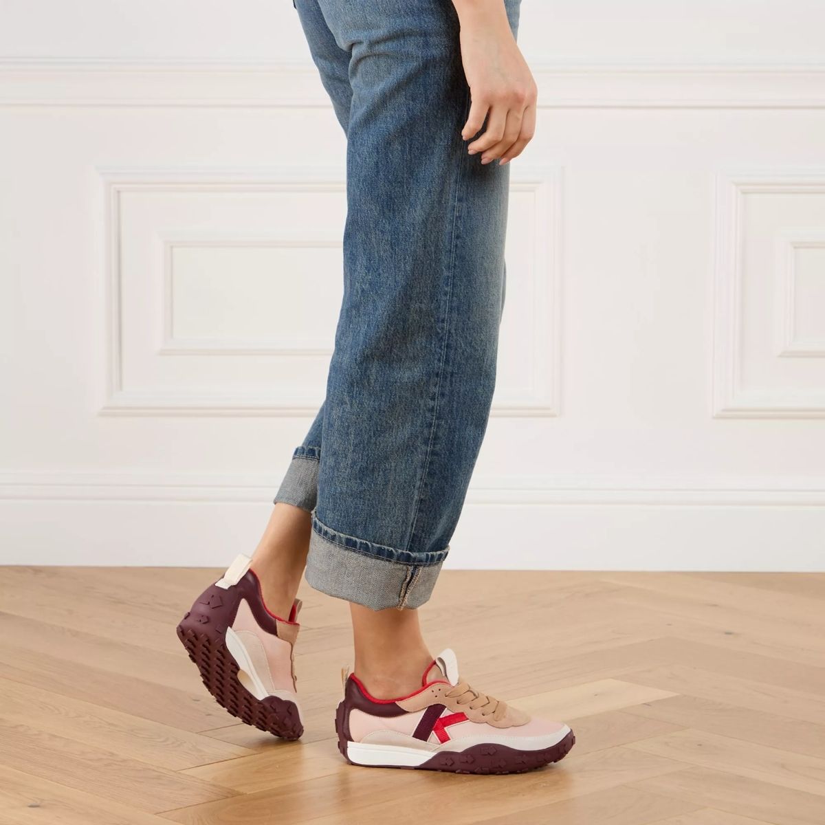 케이트 뉴 욕 로우 스니커즈 Kate Spade New York K as in Kate mochi pink/ cordovan                        Low-Top Sneaker A0366376