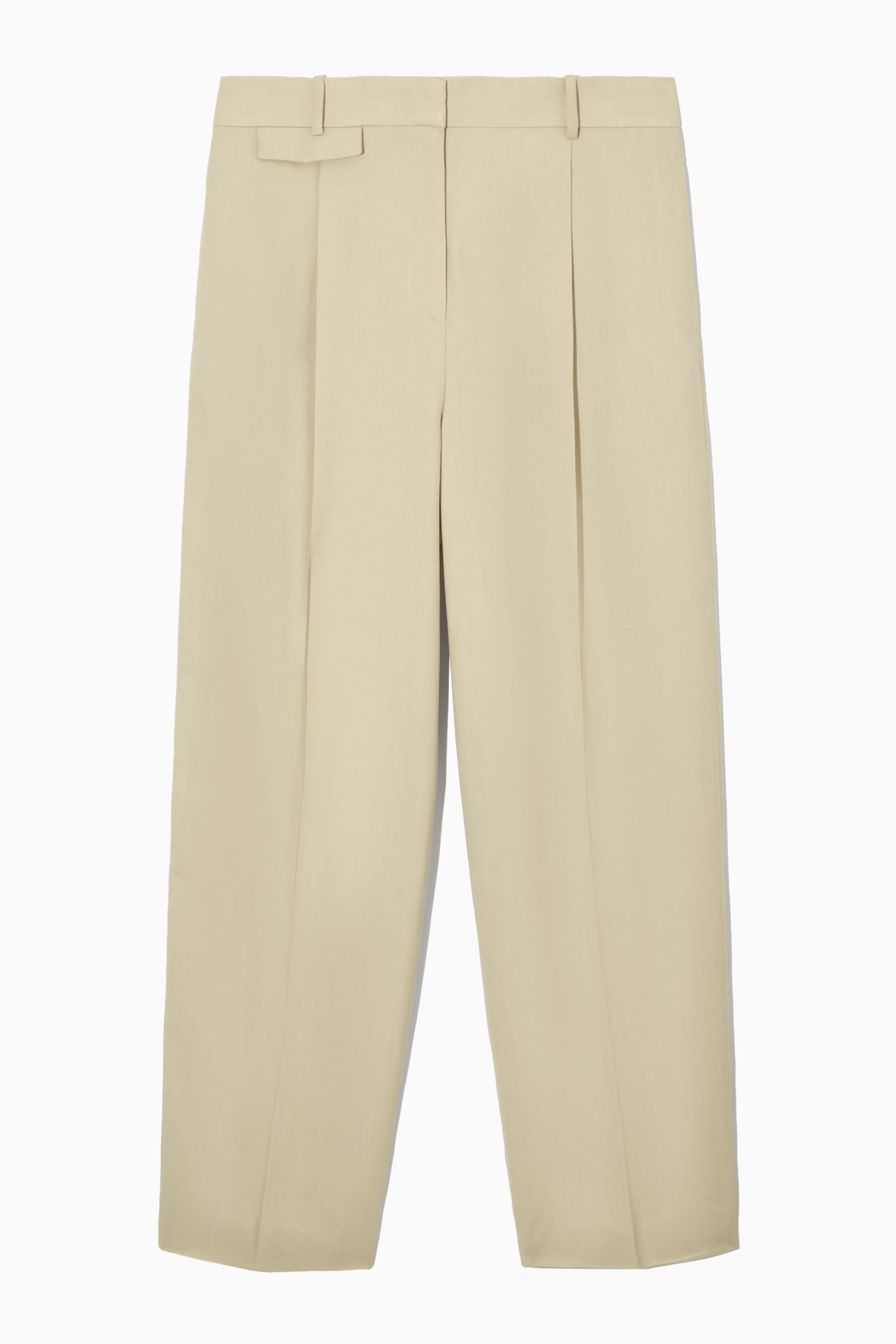 릴렉스 바지 RELAXED LINEN-BLEND WIDE-LEG TROUSERS 1152451001