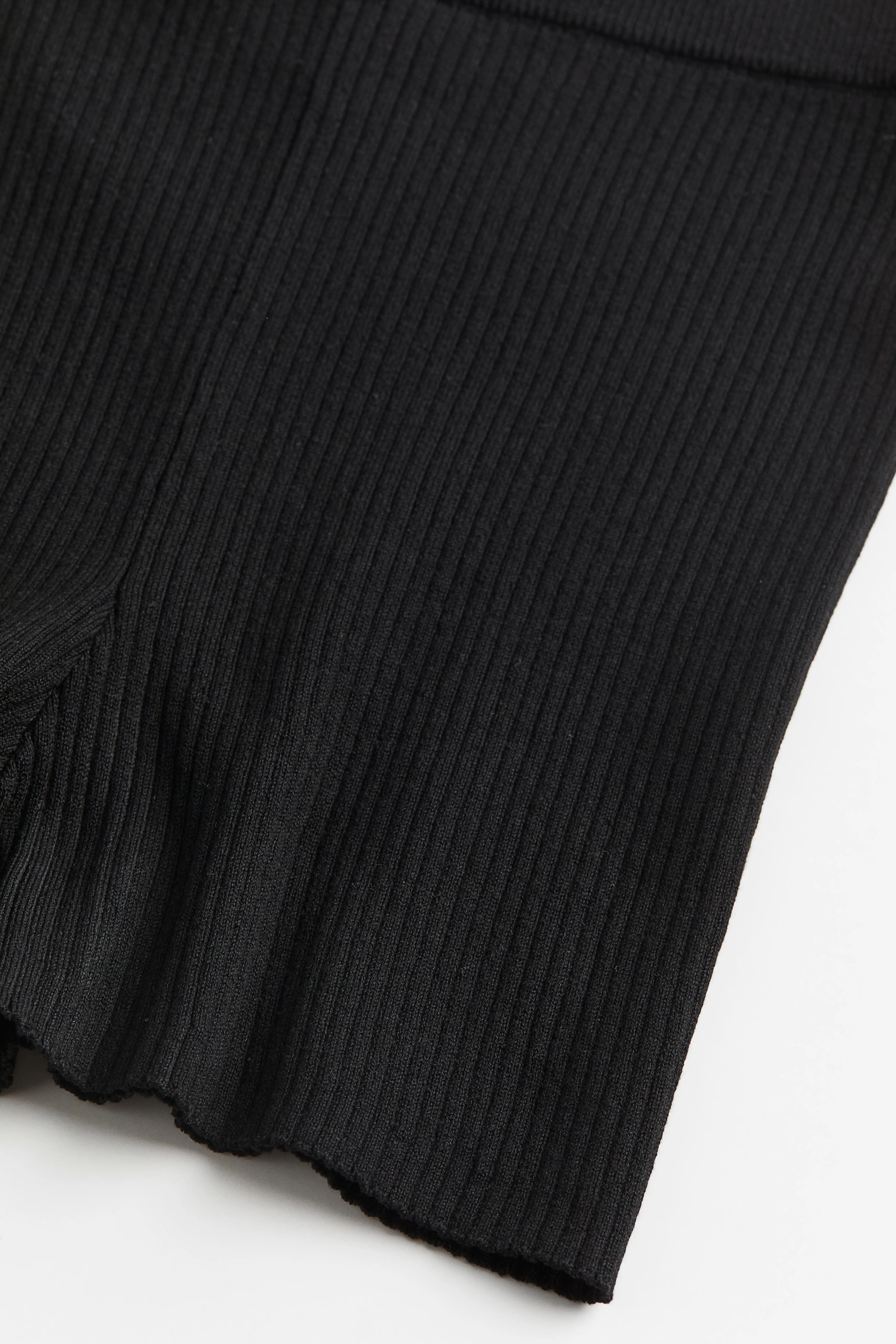 골지 니트 바이커 바지 Rib-knit biker shorts 1174461001