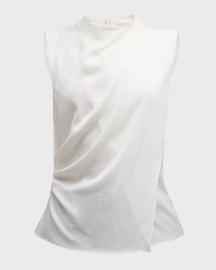 아미라 민소매 탑 Amira Cowl-Neck Sleeveless Top prod273060262OFF WHITE