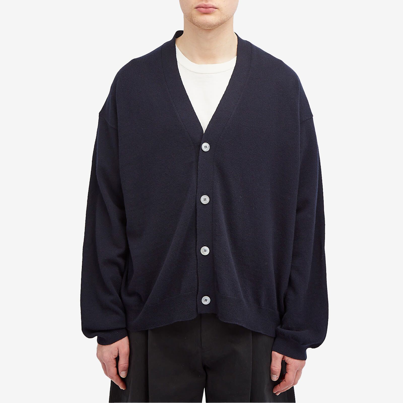 니트 가디건 Parr Lambswool Knit Cardigan PARRSNM-1200-DNY Darkest Navy