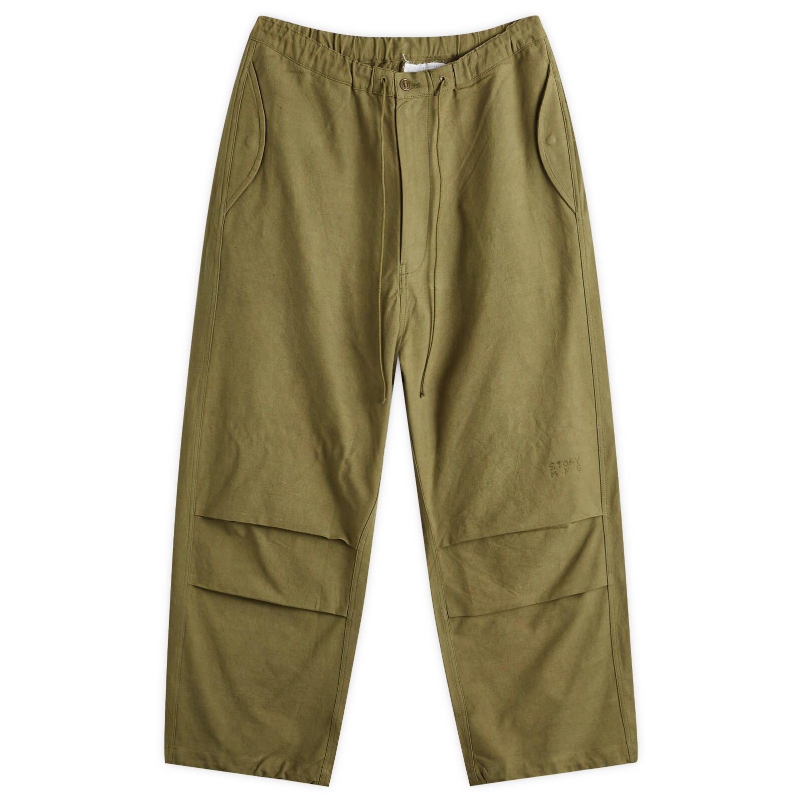 팬츠 Paco Pants SPF24TRPAPCOTOLI Olive Slub