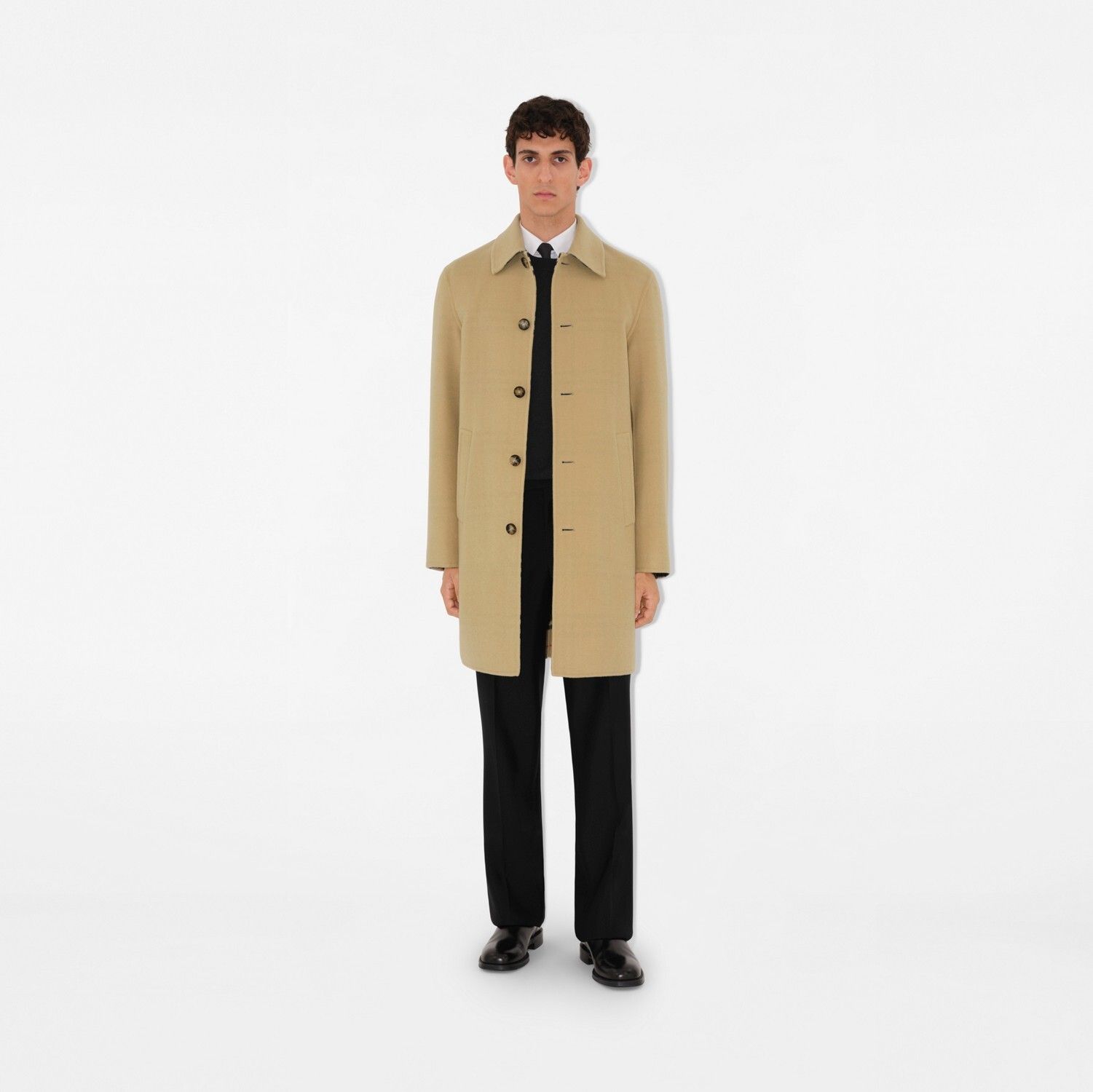 버버리 울 코트 Mid-length Wool Car Coat 80955411