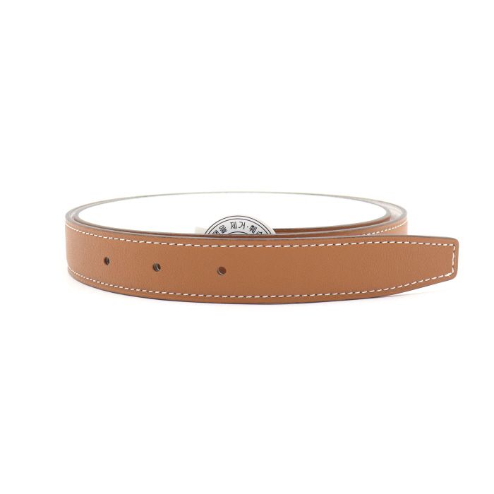 중고 H064545CK 미니 24MM 양면 리버서블 가죽 벨트 스트랩 aa39552