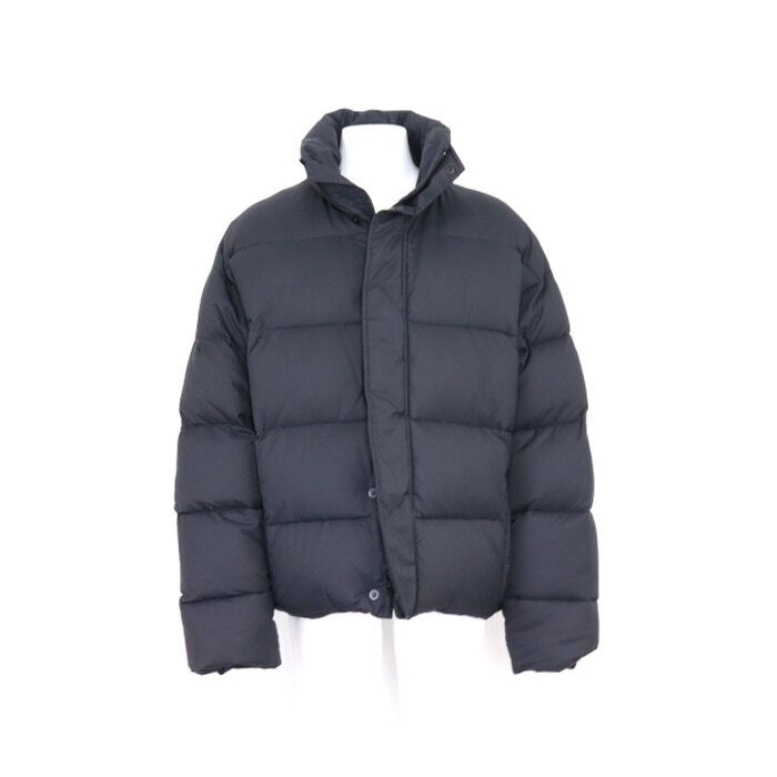 Balenciaga Black Nylon Canvas BB Puffer Men's Padding Jacket