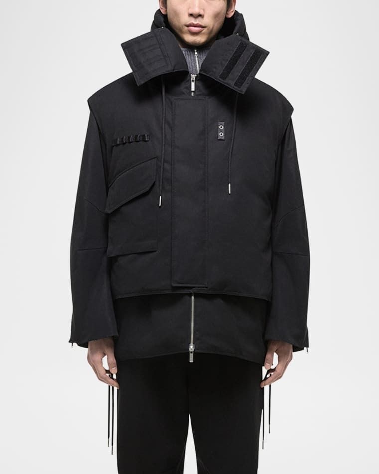 Hooded parka for men on sale