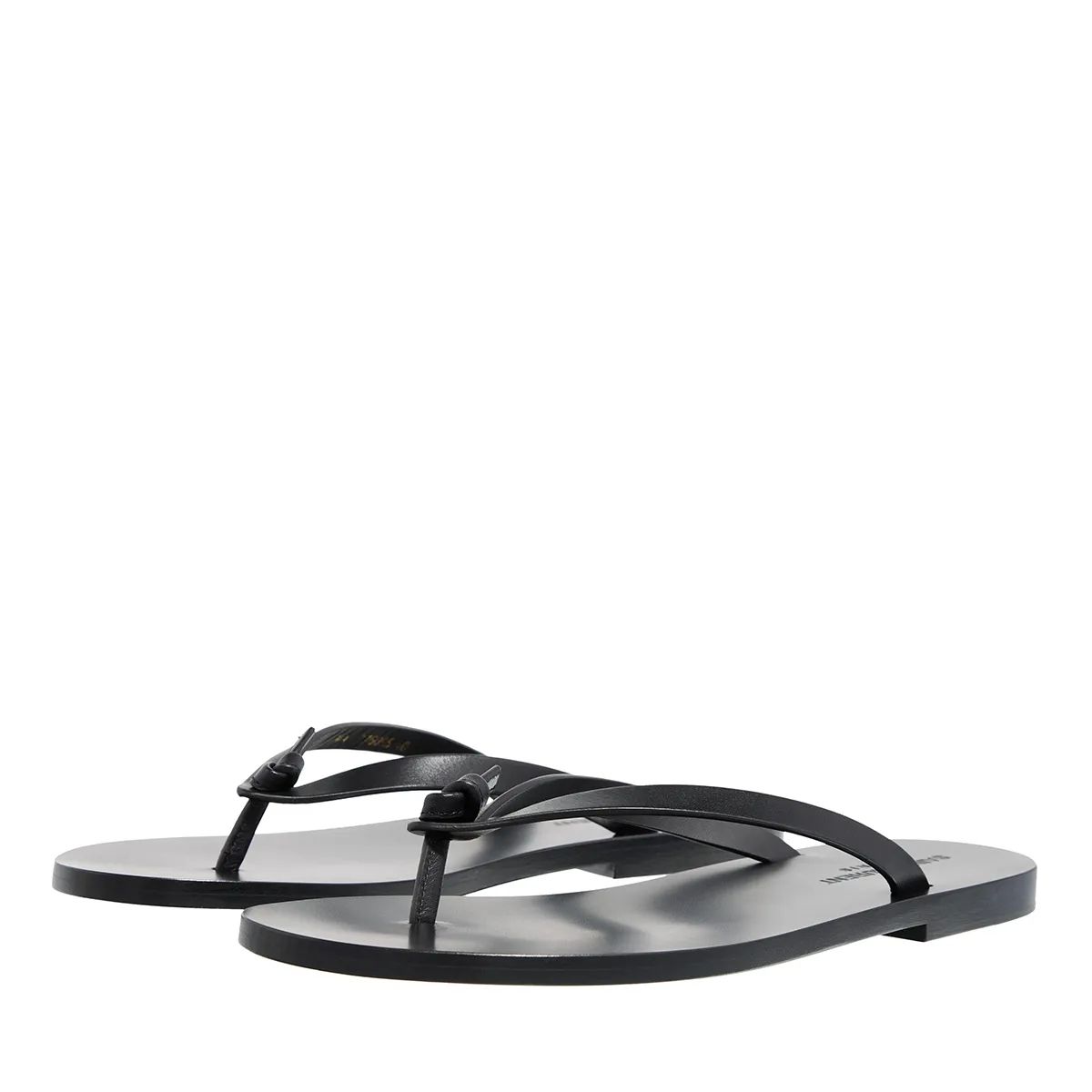 세인트 로랑 플리 샌들 블랙 Saint Laurent Laguna Flip Flop Sandals Black                        Flip Flop A0403005