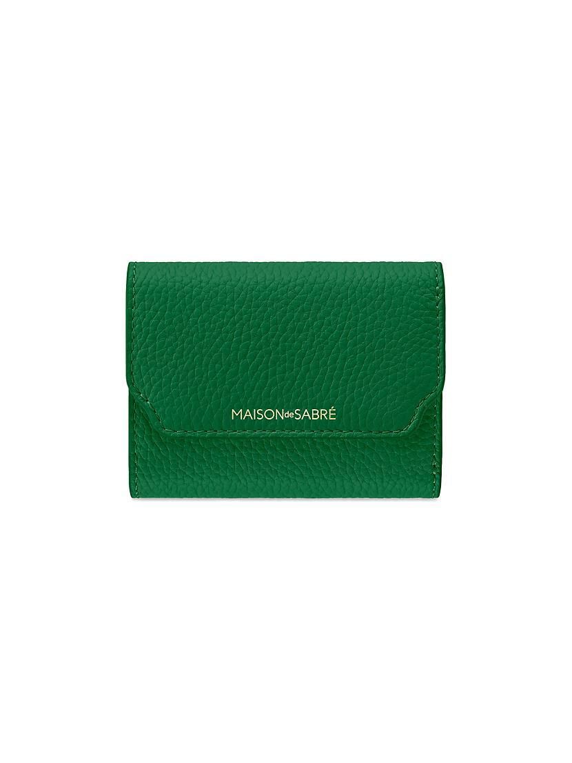 가죽 지갑 Leather Trifold Wallet 0400020824635 EMERALD LILY