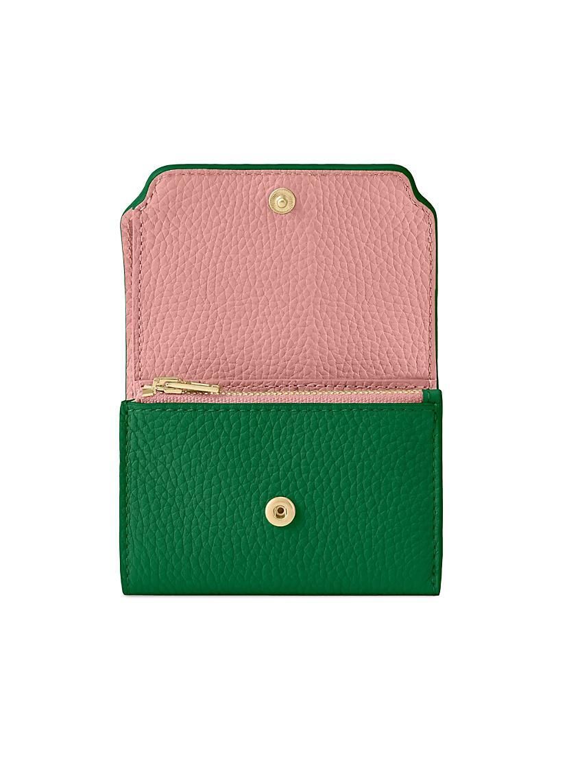 가죽 지갑 Leather Trifold Wallet 0400020824635 EMERALD LILY