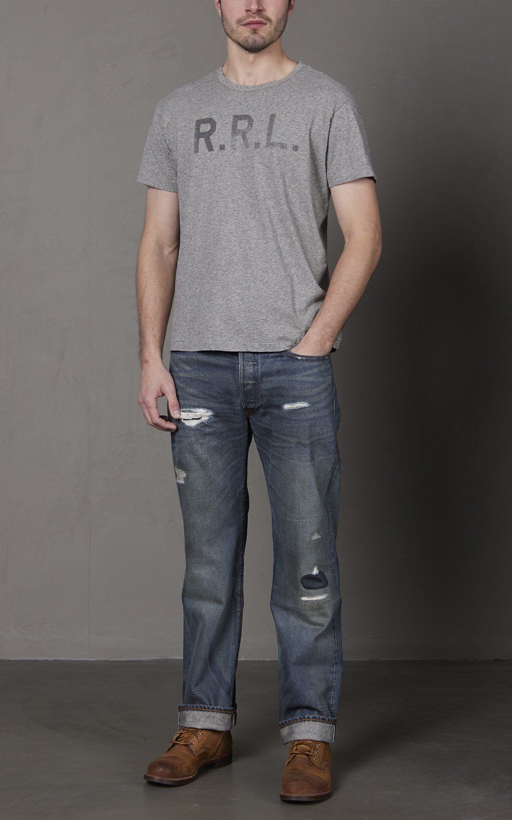 스트레이트 핏 진 워시 Straight Fit Selvedge Jean Hawley Wash 192114