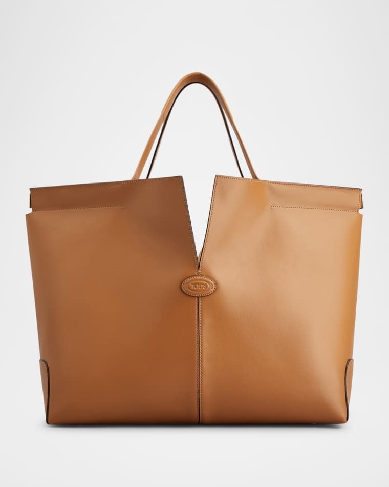 미디움 가죽 토트 가방 Medium Leather Di Folio Tote Bag prod272980326CUOIO