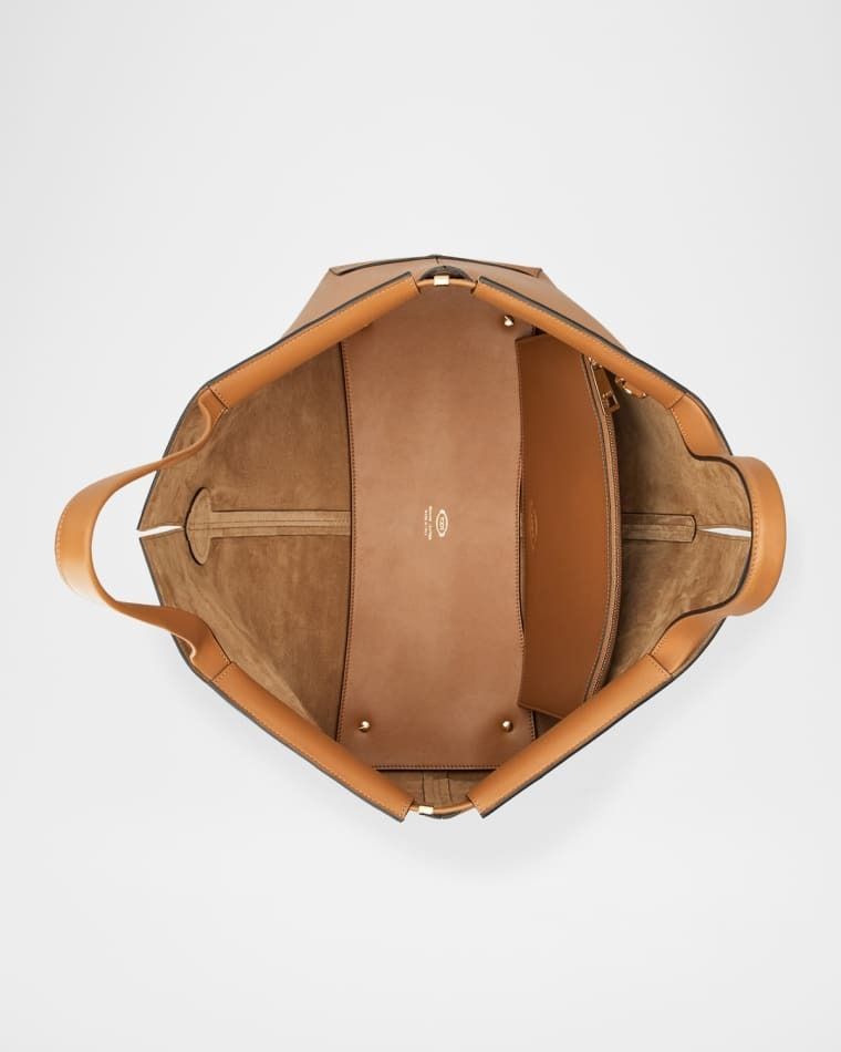 미디움 가죽 토트 가방 Medium Leather Di Folio Tote Bag prod272980326CUOIO