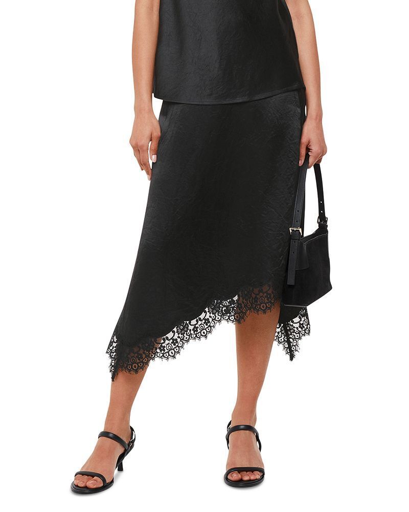 레이스 미디 스커트 Lace Insert Midi Skirt 5040925