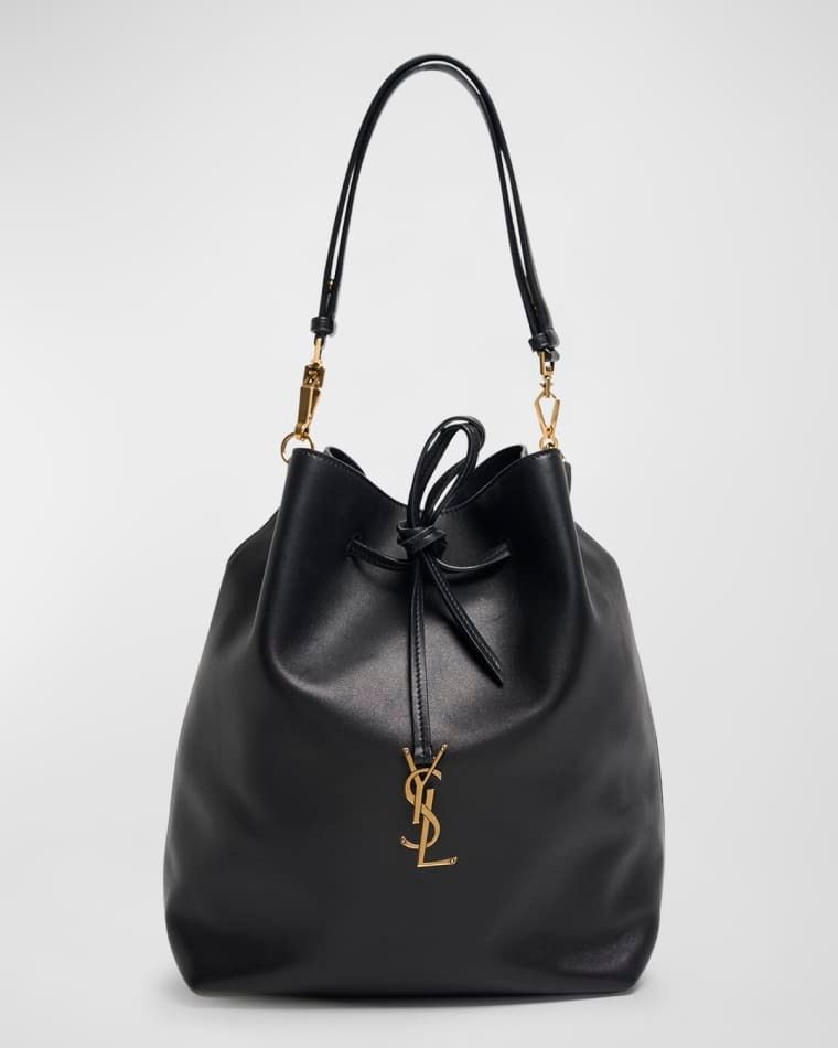 파리 숄더 가방 램스킨 가죽 Paris VII YSL Pochon Shoulder Bag in Lambskin Leather prod274420102NERO