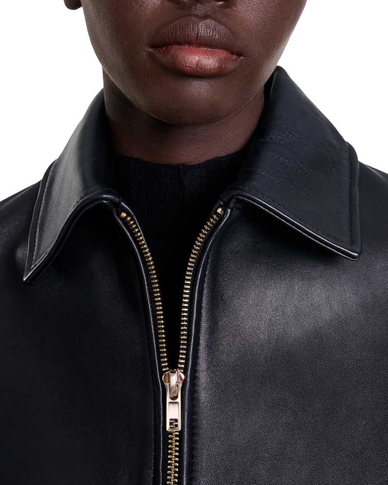 마쥬(Maje) | 가죽 자켓 Basaly Leather Jacket 5190725 | 트렌비