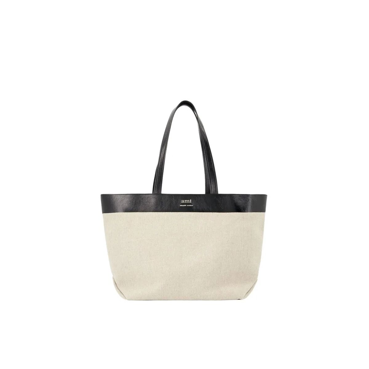 아미 파리 웨스트 로고 토트 가방 베이지 AMI Paris East West Logo Tote Bag beige                        Tote A0443184