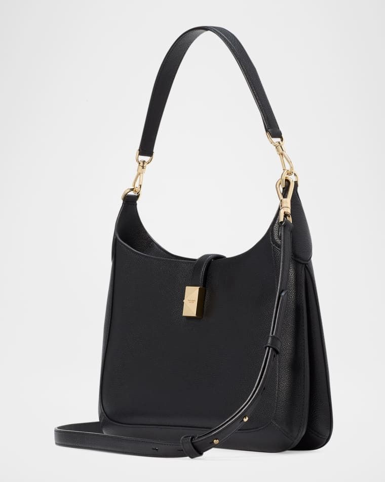 가죽 호보백 가방 tribeca pebbled leather hobo bag prod275820295BLACK
