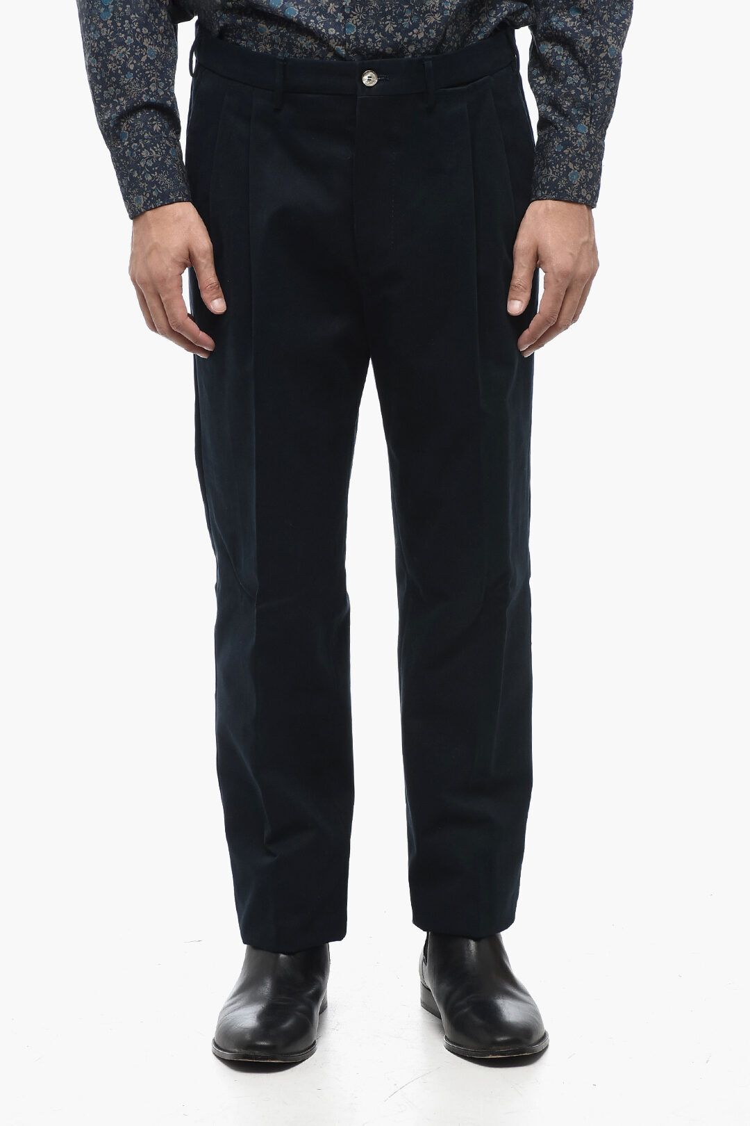 코튼 더블 플리츠 팬츠 Cotton CLARK Double Pleat Pants 599973