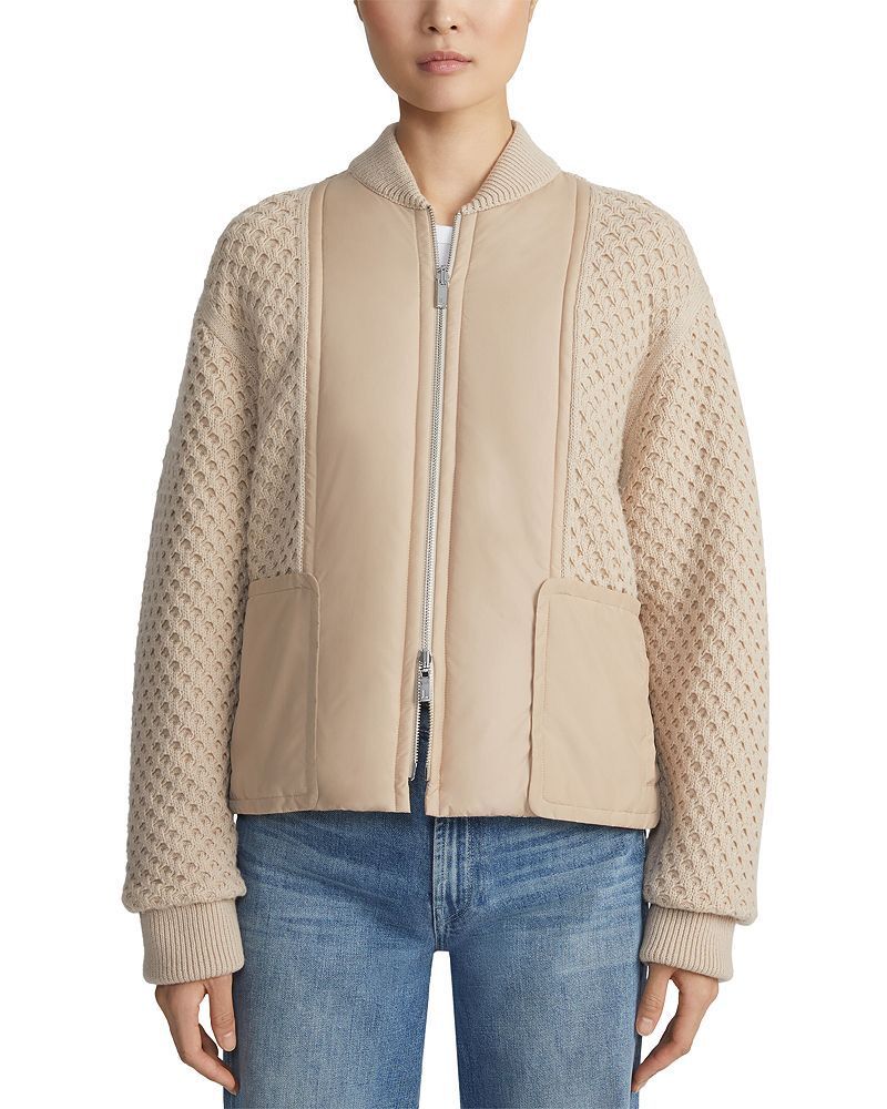 리버시블 니트 봄버 자켓 Reversible Knit Bomber Jacket 5223427
