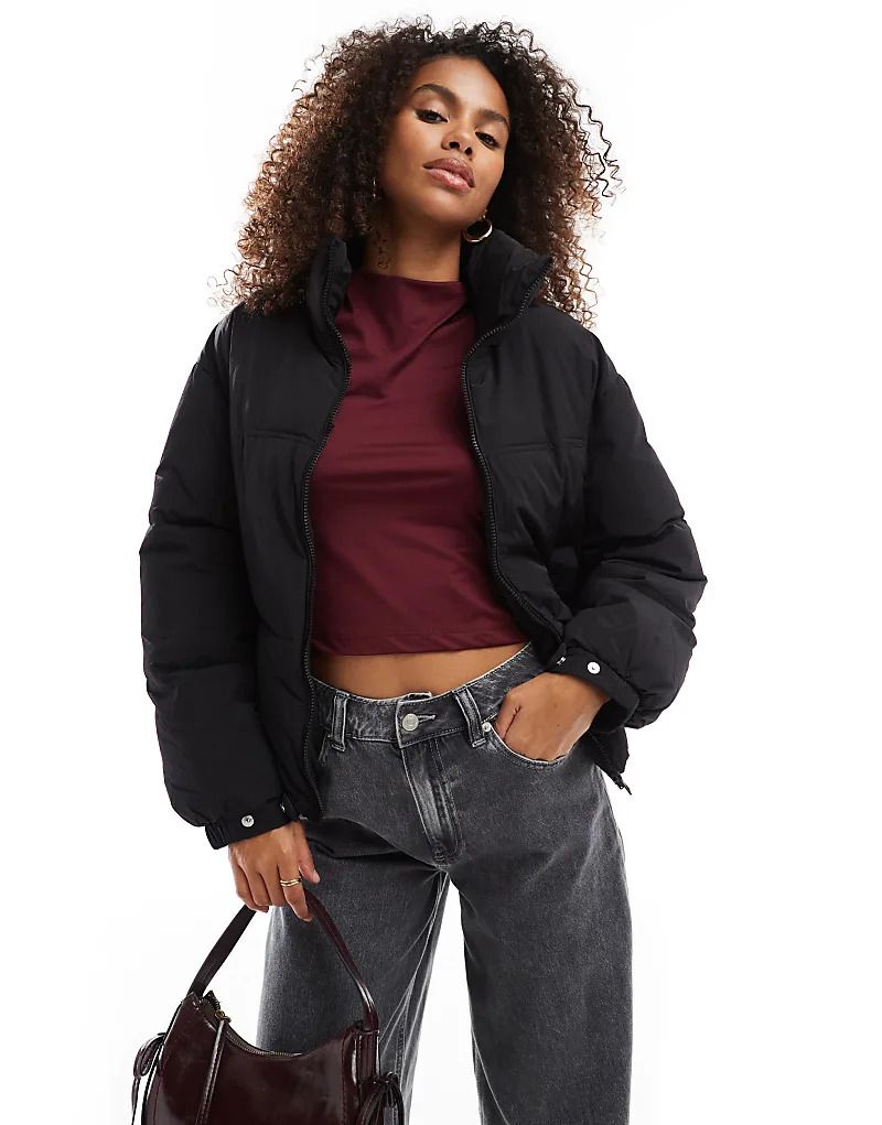자켓 Schwarze, wattierte Jacke 207379884SCHWARZ