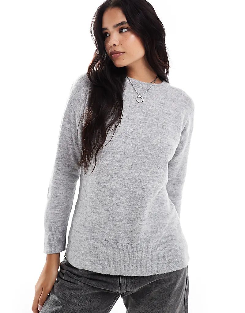 스웨터 라이트그레이 Strickpullover in Hellgrau 206483703GRAU