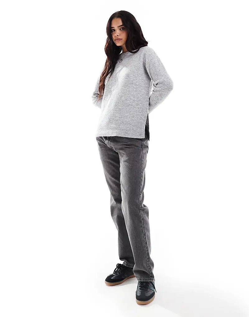 스웨터 라이트그레이 Strickpullover in Hellgrau 206483703GRAU