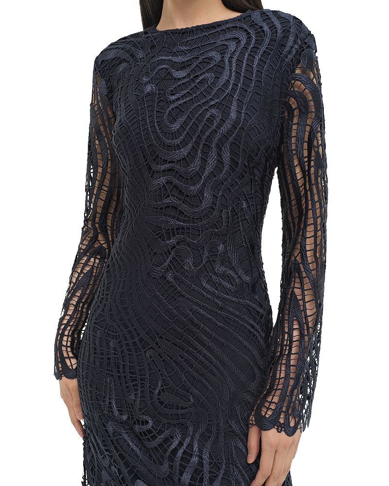 롱 슬리브 레이스 미디 드레스 Vanina Long Sleeve Lace Midi Dress 5210976