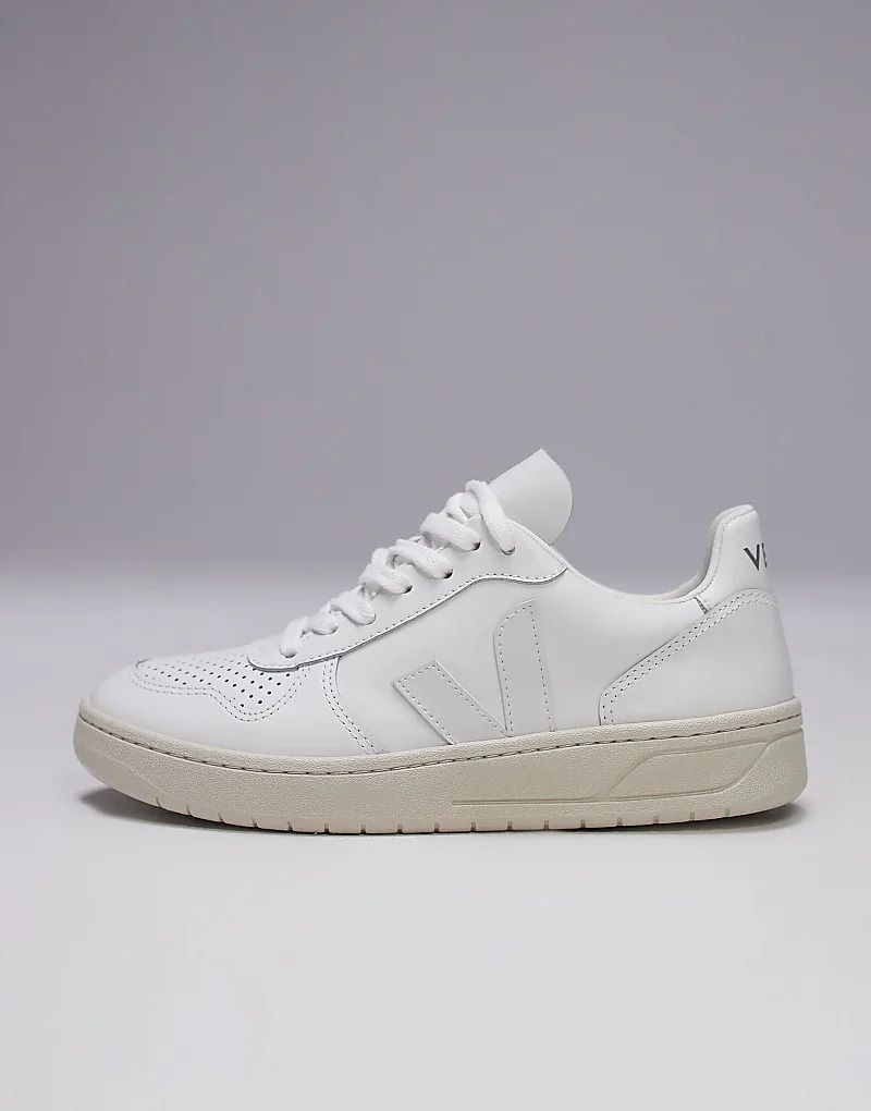 가죽 스니커즈 V-10   Leder-Sneaker in Extra-Weiß 206995677WEISS