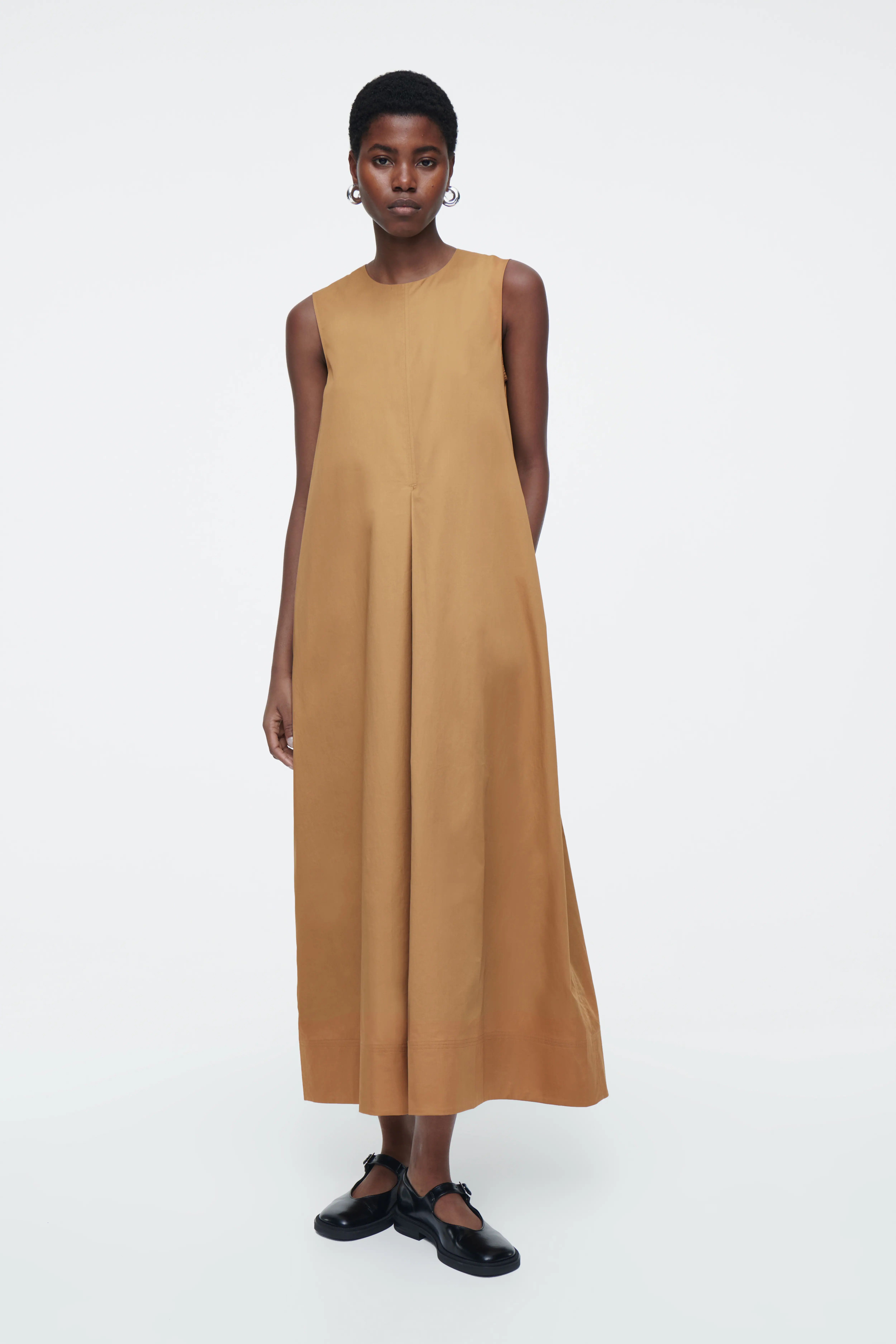 미디 드레스 ROUNDED MIDI DRESS 1248648001