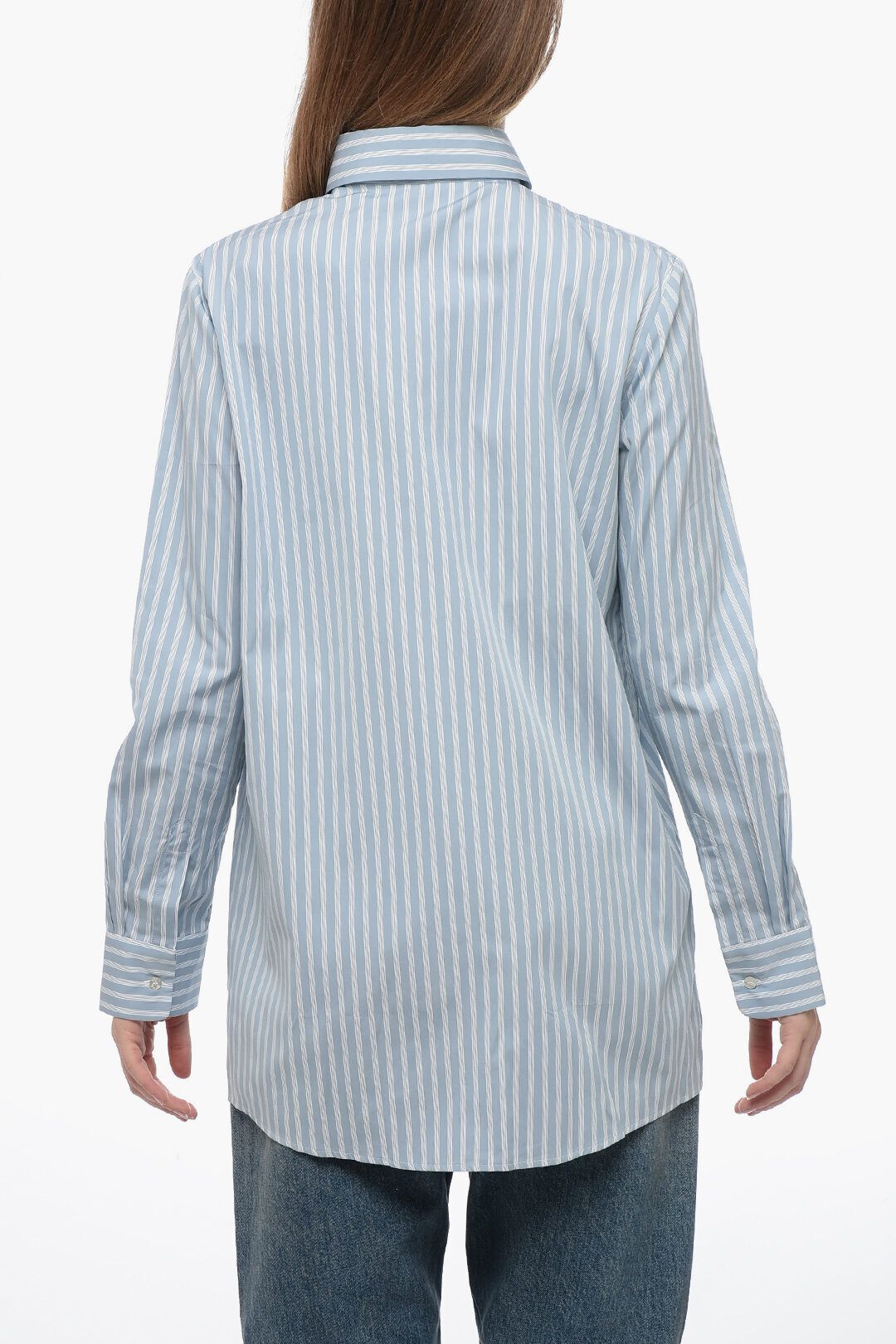 넥 카라 스트라이프 셔츠 Spread Collar Striped Shirt 576067