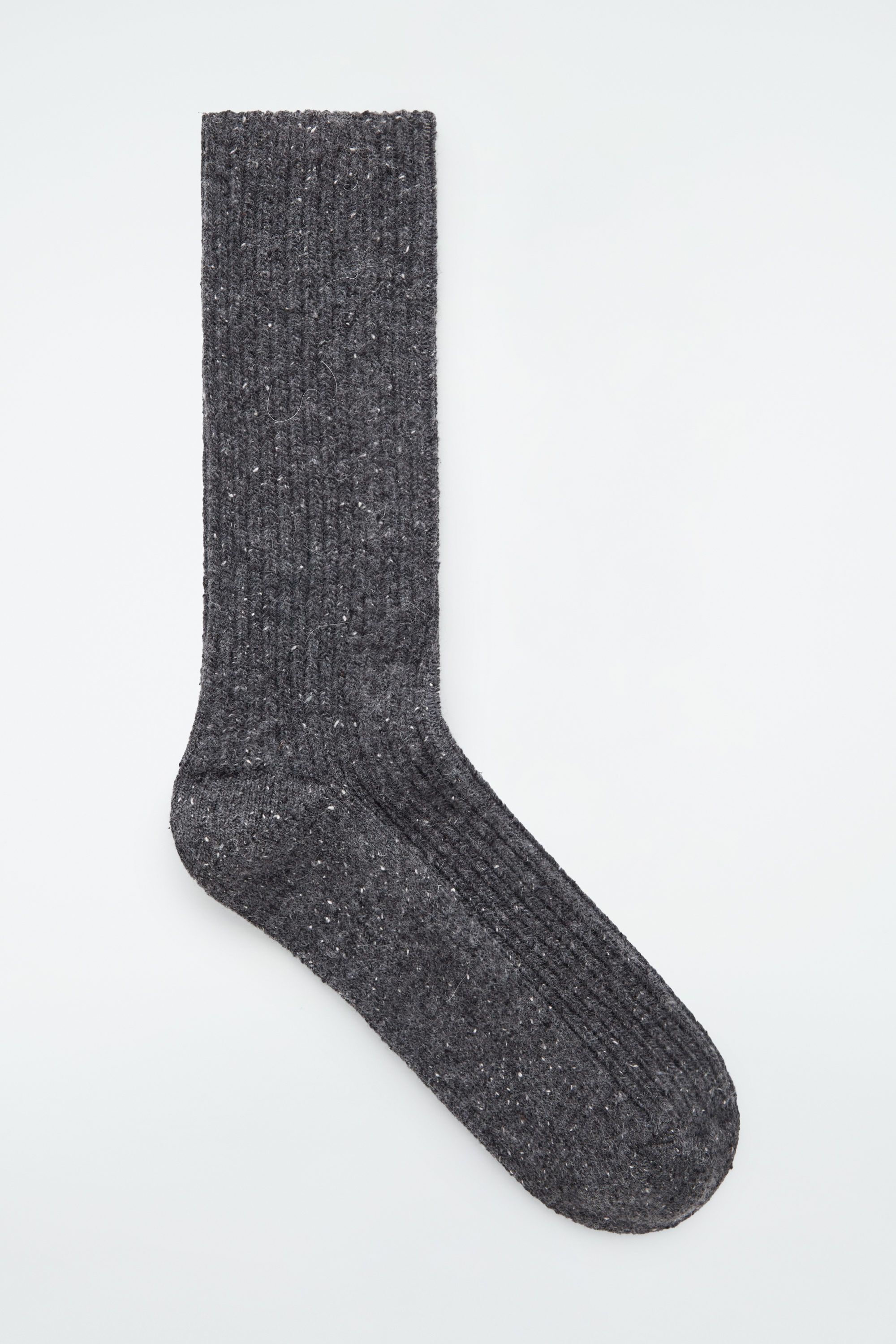 삭스 SPECKLED RIBBED-KNIT SOCKS 1253066001
