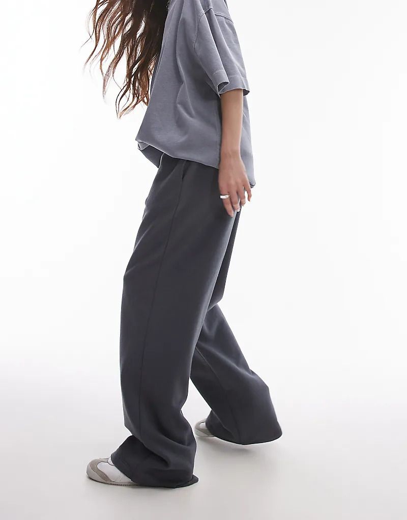 Jogginghose in Schiefergrau mit geradem Schnitt, Kombiteil 206467887Slate