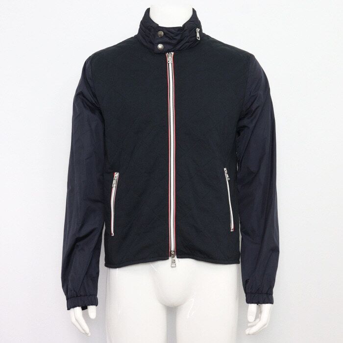 Moncler Navy Nylon Quilted Bomber Jacket 310914150185